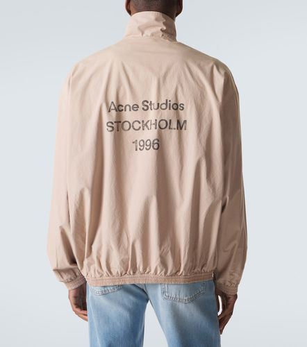 Veste en popeline de coton à logo - Acne Studios - Modalova