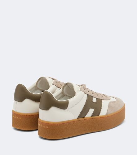 Baskets compensées Cool en cuir et daim - Hogan - Modalova