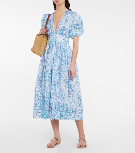 Robe midi Reine imprimée en coton - Poupette St Barth - Modalova