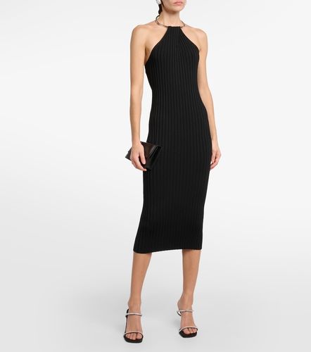 Robe midi Rhea en maille métallisée - Galvan - Modalova