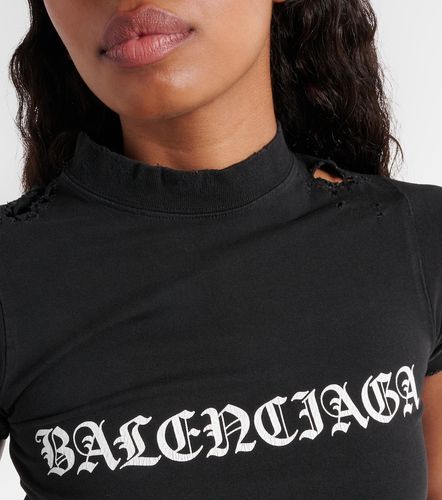 T-shirt Gothic Type Shrunk en coton - Balenciaga - Modalova