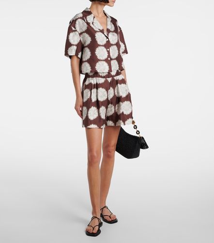 Chemise raccourcie Lincoln en sergé de soie - Asceno - Modalova