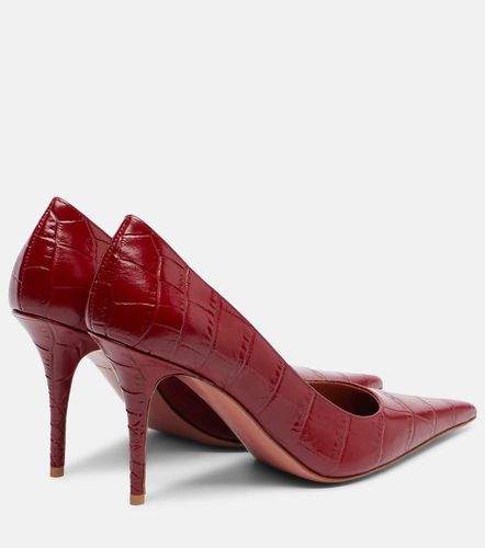 Escarpins Barbara 90 en cuir embossé - Amina Muaddi - Modalova