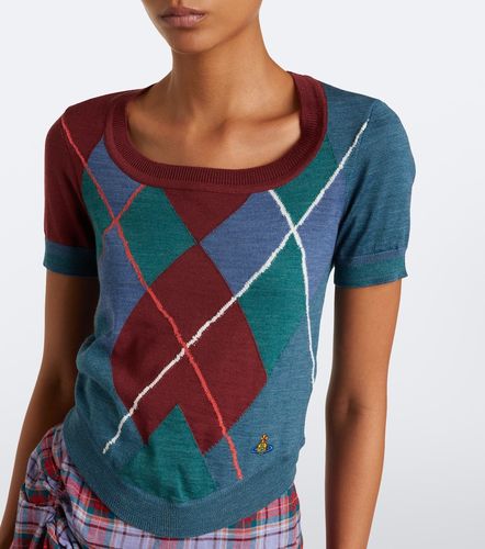 Pull en laine et coton à motif argyle - Vivienne Westwood - Modalova