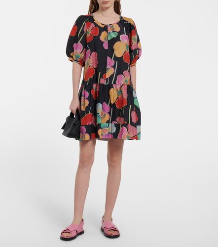 Robe Rachel en coton et soie à fleurs - Velvet - Modalova
