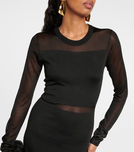 Robe longue en maille semi-transparente - Toteme - Modalova