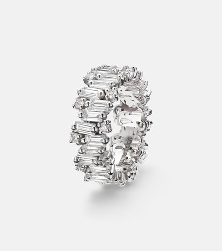 Bague Shimmer Audrey en or blanc 18 ct et diamants - Suzanne Kalan - Modalova