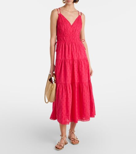 Robe midi Freya en coton à pois - Ulla Johnson - Modalova