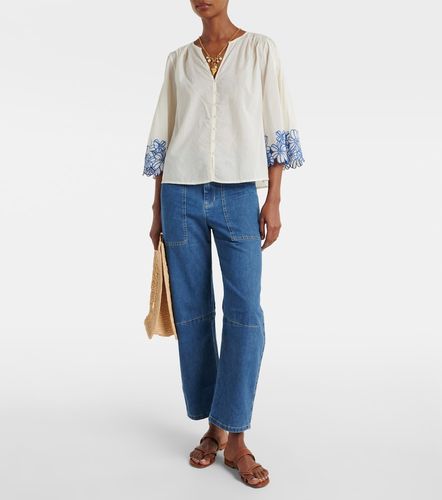 Blouse Blake brodée en coton - Velvet - Modalova
