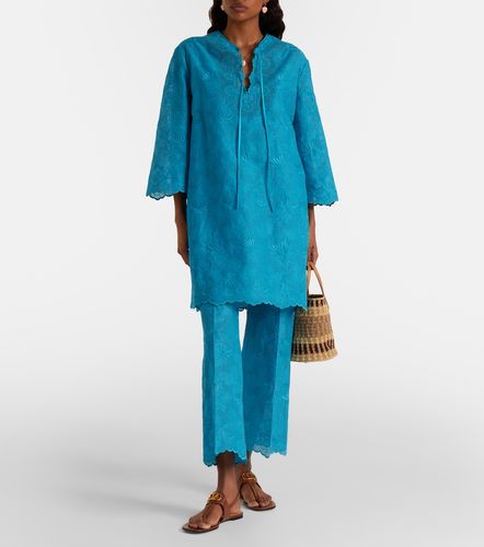 Cafetan en coton à broderies anglaises - Valentino - Modalova