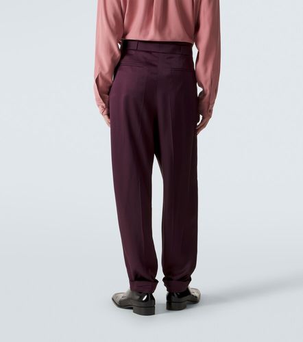 Pantalon de costume en soie - Saint Laurent - Modalova