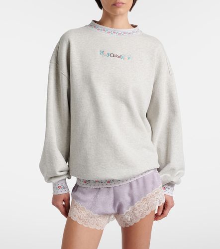 Chloé Sweat-shirt en coton à broderie - Chloe - Modalova