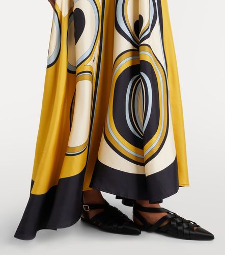 Robe longue Magnifico en soie à imprimé - La DoubleJ - Modalova