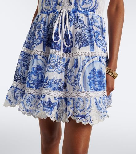 Robe en coton et soie à imprimé - Camilla - Modalova