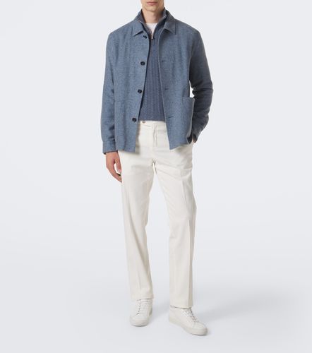 Pantalon chino en coton mélangé - Fedeli - Modalova