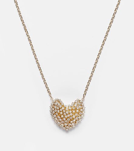 Collier Heart Large en or 14 ct et diamants - Sydney Evan - Modalova