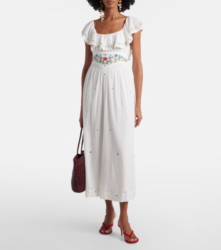 Robe midi Ebony brodée en coton - Rixo - Modalova