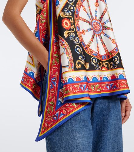 Top Caretto en sergé de soie - Dolce&Gabbana - Modalova
