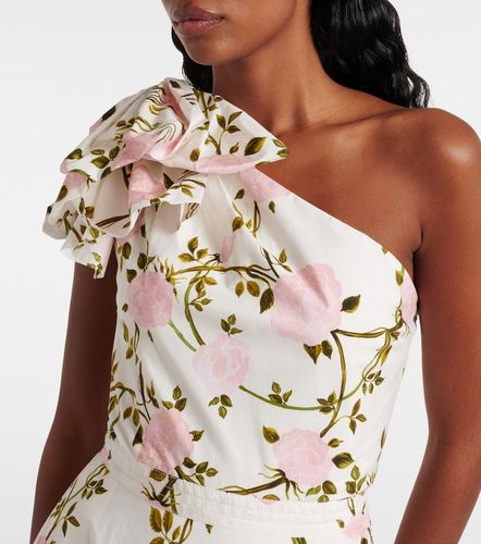 Robe de cocktail en coton à fleurs - Giambattista Valli - Modalova
