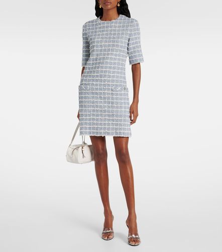 Versace Robe en tweed à carreaux - Versace - Modalova
