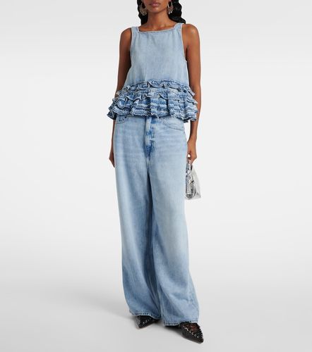 Ganni Top en jean - Ganni - Modalova