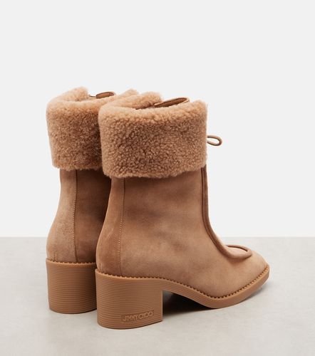 Bottines Hali en daim et shearling - Jimmy Choo - Modalova