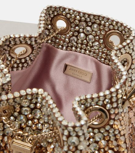Sac seau Bon Bon Small en satin à cristaux - Jimmy Choo - Modalova