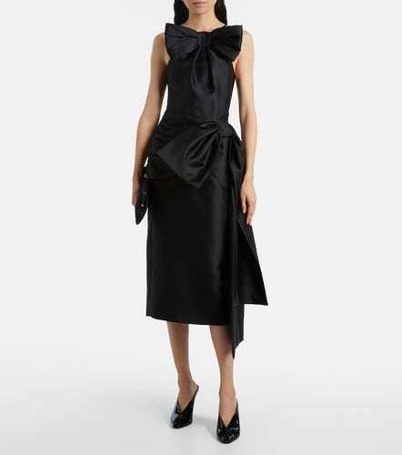 Robe midi en satin de laine mélangée - Shushu/Tong - Modalova