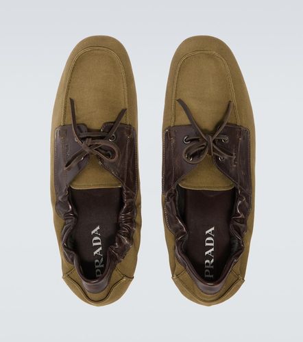 Chaussures bateau Shuffle à finitions en cuir - Prada - Modalova