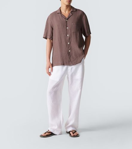Fedeli Chemise de bowling en lin - Fedeli - Modalova