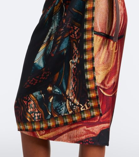 Jupe portefeuille en soie à imprimé - Dries Van Noten - Modalova