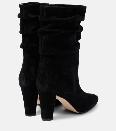 Bottes Calasso 90 en daim - Manolo Blahnik - Modalova