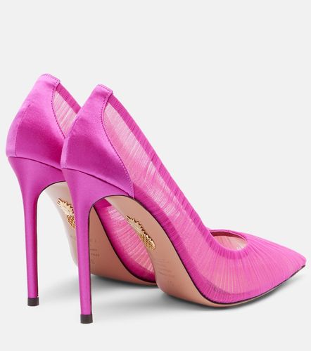 Escarpins Voile 105 en tulle et satin - Aquazzura - Modalova
