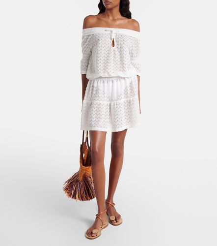 Robe Flo en crochet de coton et lin - Melissa Odabash - Modalova