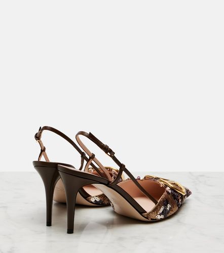 Escarpins slingback Signature à paillettes - Valentino Garavani - Modalova