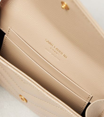 Portefeuille Monogram Small en cuir - Saint Laurent - Modalova