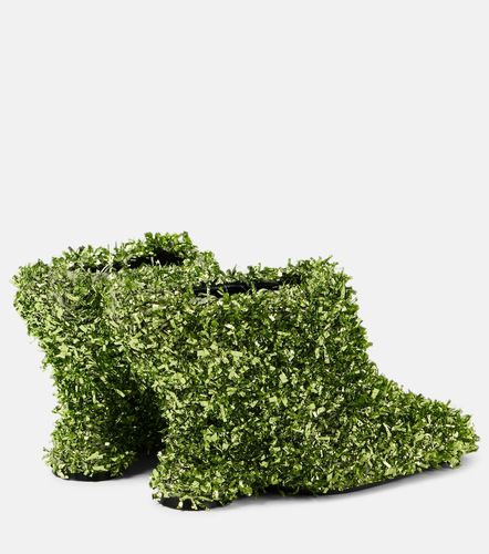 Mules compensées 105 métallisées à paillettes - Dries Van Noten - Modalova