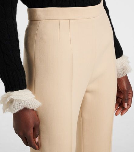 Pantalon évasé en crêpe de laine vierge - Valentino - Modalova