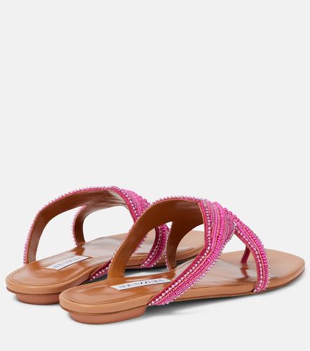 Tongs Reef Star en cuir à ornements - Aquazzura - Modalova