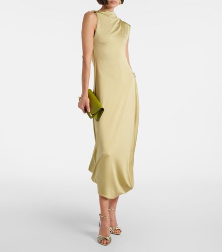 Robe midi en satin à ornements - Victoria Beckham - Modalova