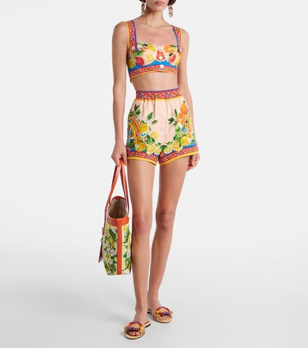 Brassière Taormina imprimée en coton - Dolce&Gabbana - Modalova