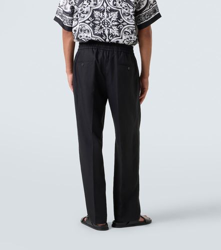 Dolce&Gabbana Pantalon droit en lin - Dolce&Gabbana - Modalova