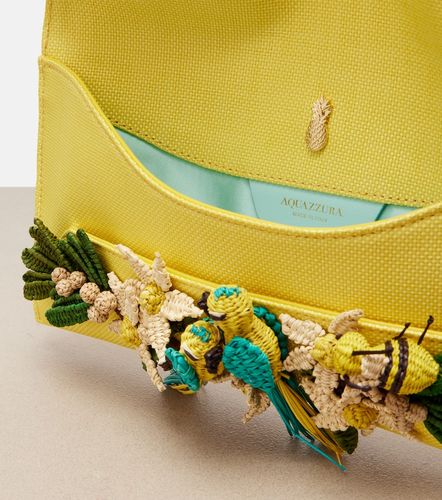 Pochette Birdsong Small en raphia - Aquazzura - Modalova