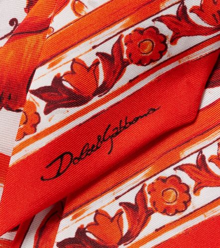 Foulard Majolica en soie - Dolce&Gabbana - Modalova
