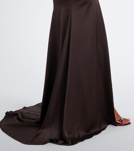 Robe longue en crêpe satin - Alex Perry - Modalova