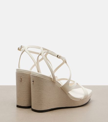 Sandales compensées Ayla en cuir - Jimmy Choo - Modalova