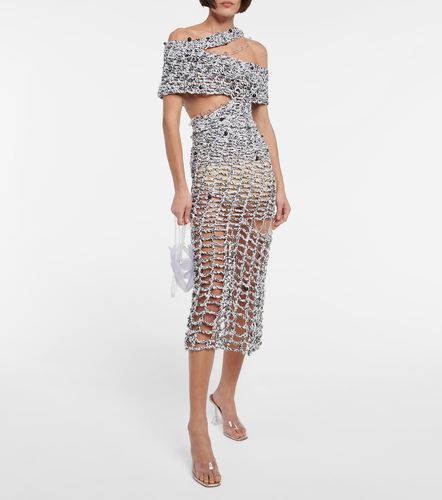 Jupe midi en crochet à perles - Susan Fang - Modalova