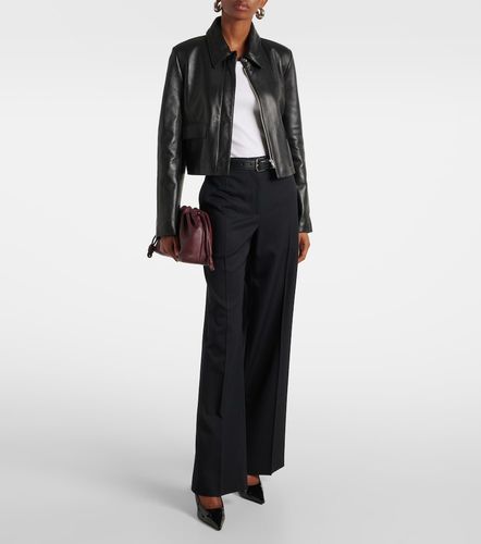 Veste courte Bleeker en cuir - Nour Hammour - Modalova