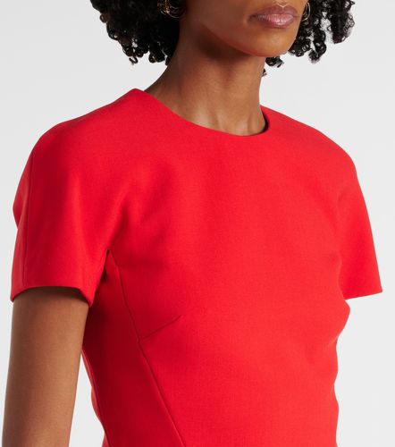 Robe midi en crêpe - Victoria Beckham - Modalova