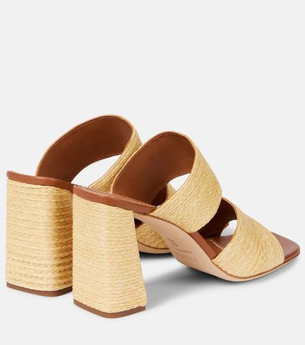 Mules Skylar en raphia et cuir - Staud - Modalova